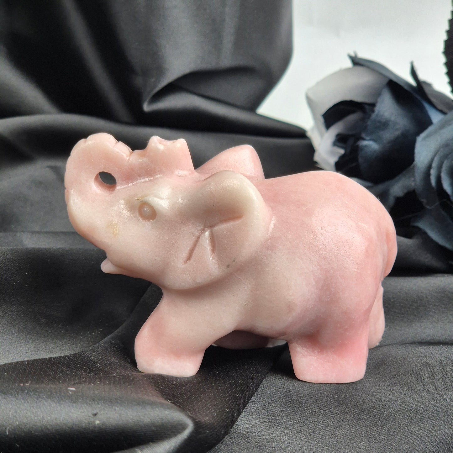 Pink opal elephant 3
