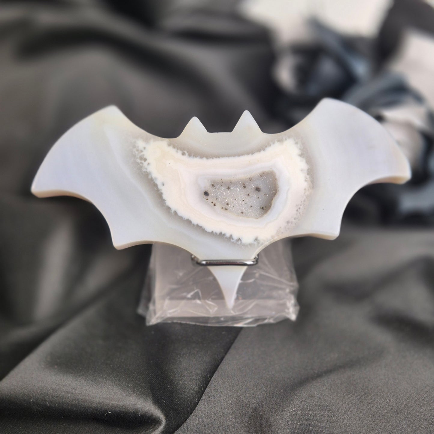 Druzy agate bat 2