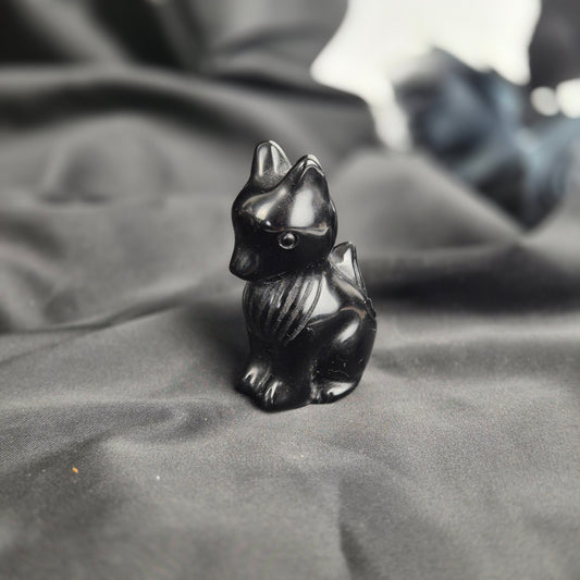 Black obsidian fox