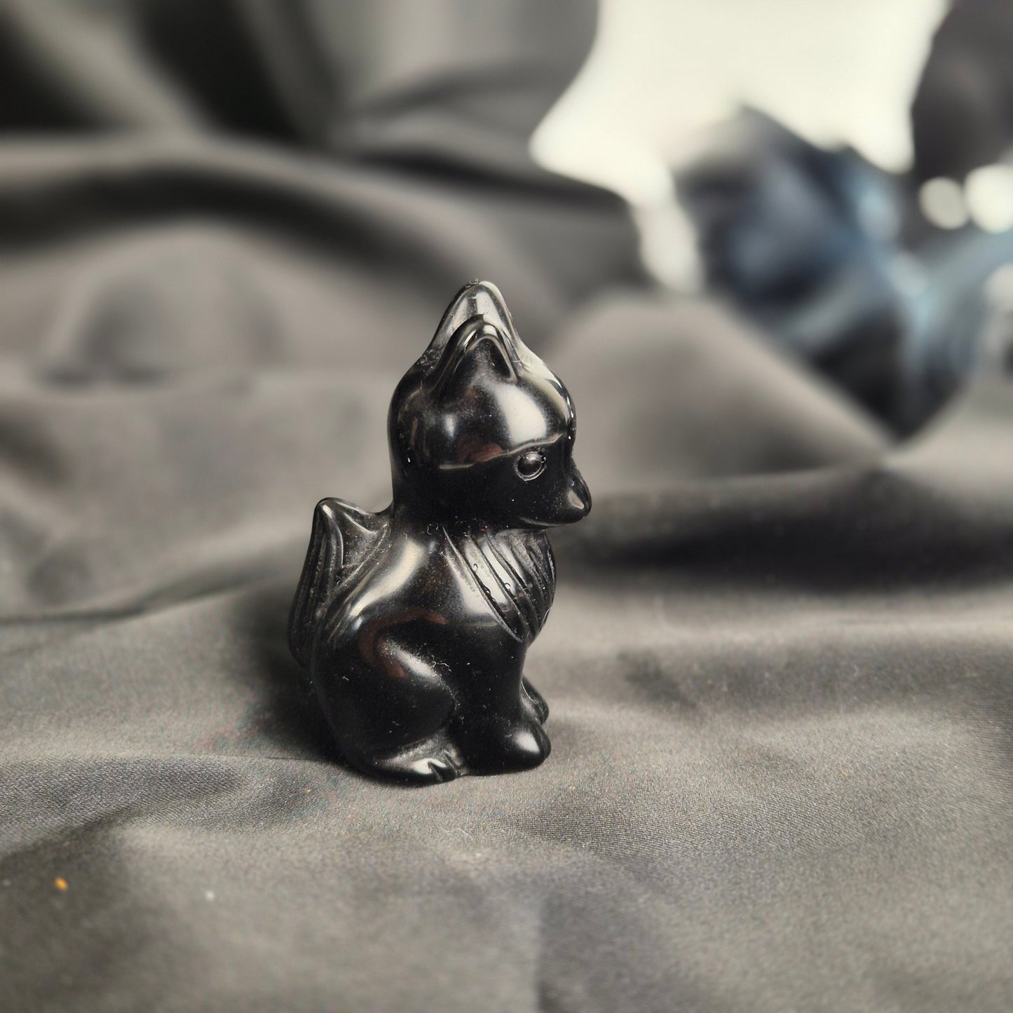 Black obsidian fox