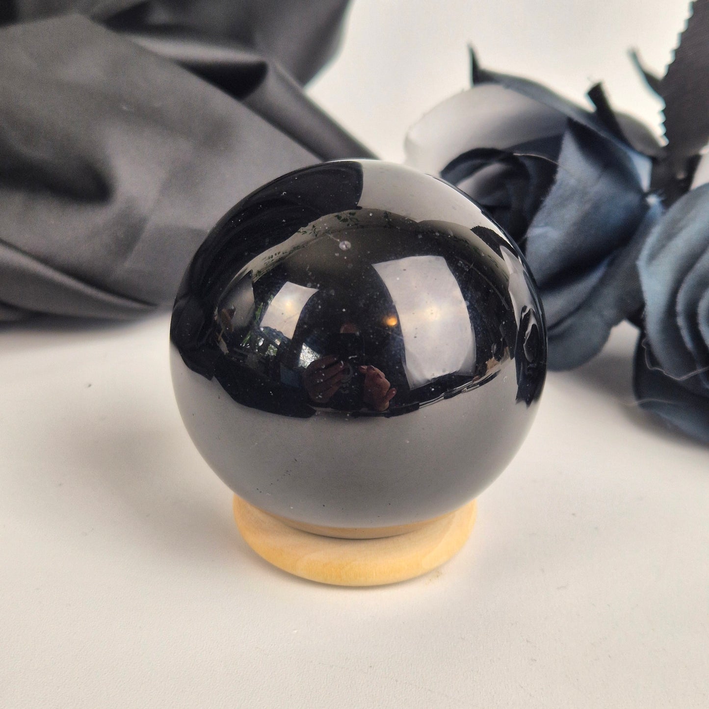 Black obsidian sphere 1