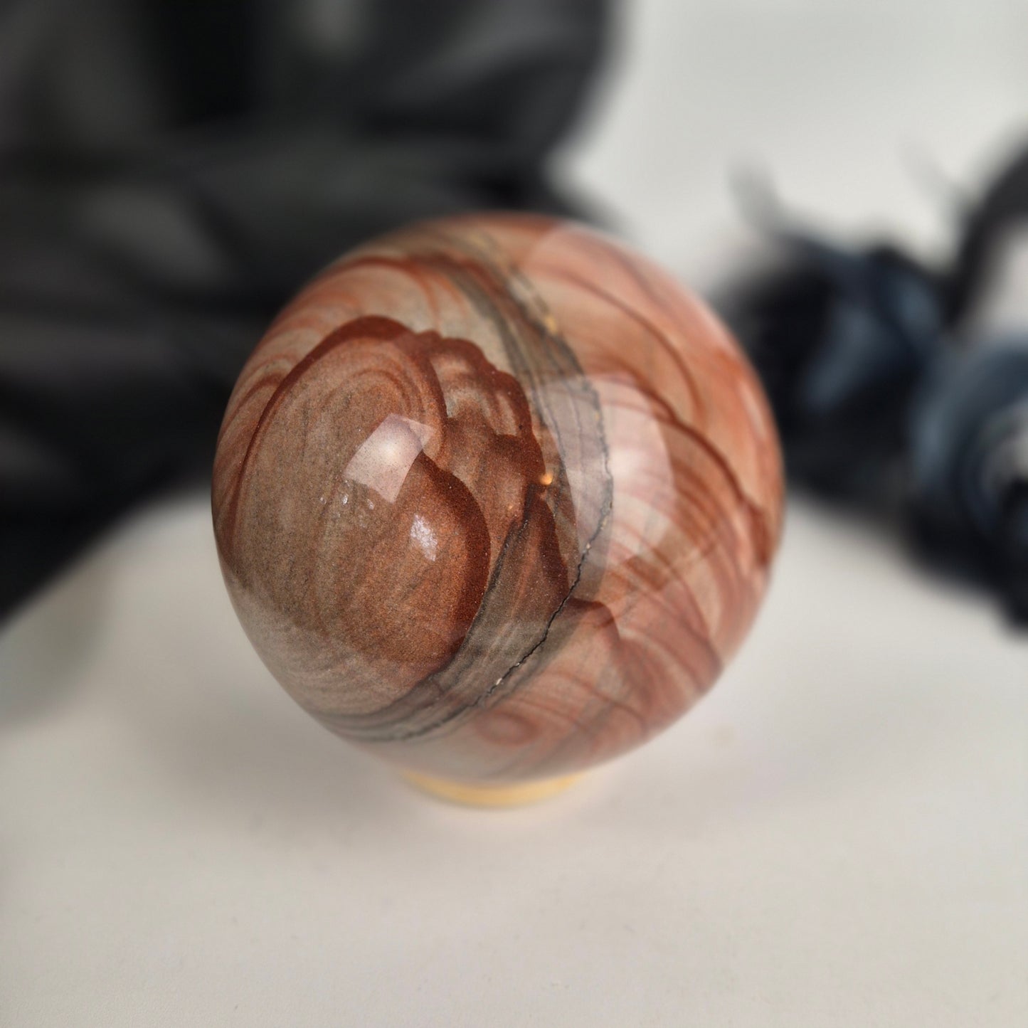 Serpeggiante sphere 3 (Sand jasper)