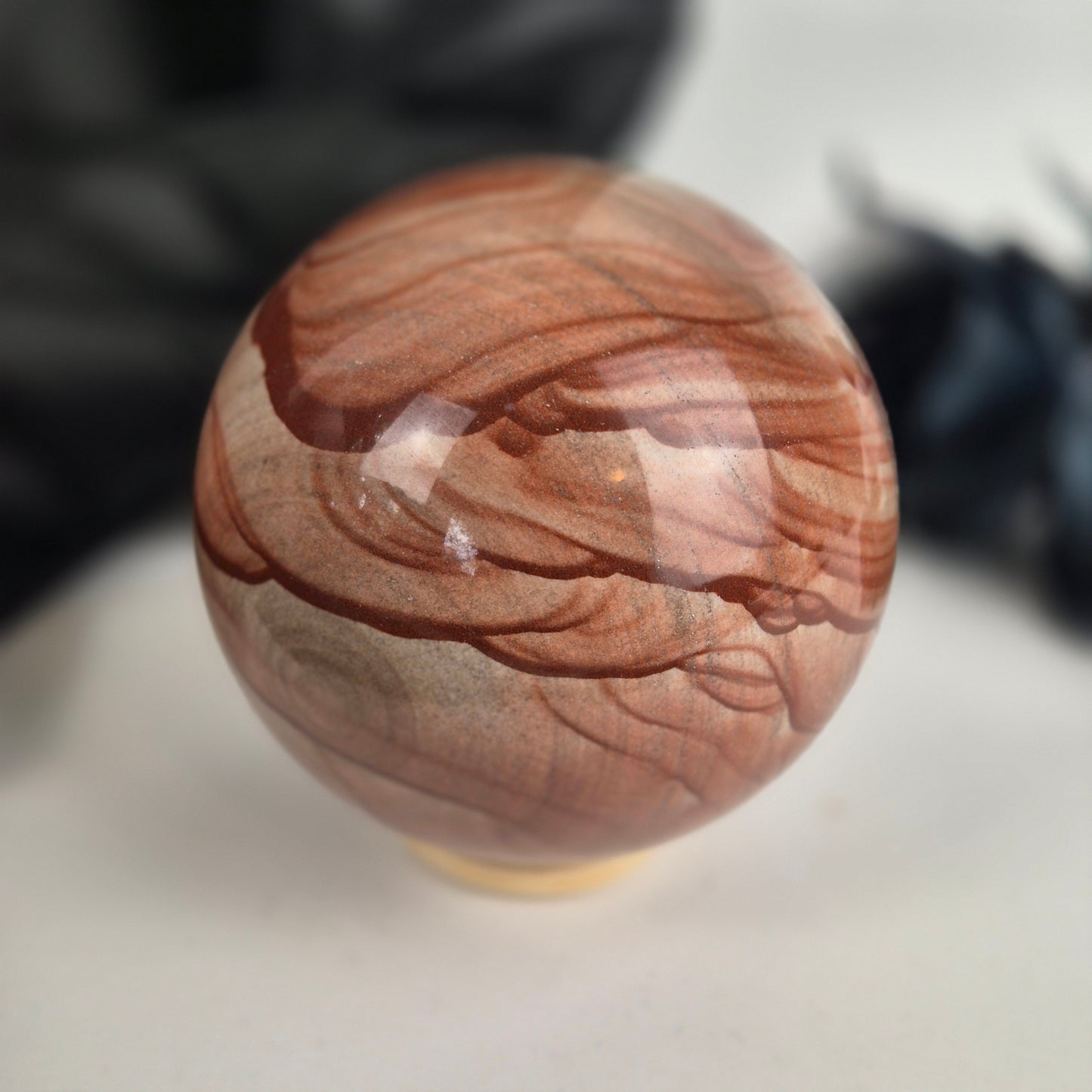 Serpeggiante sphere 3 (Sand jasper)