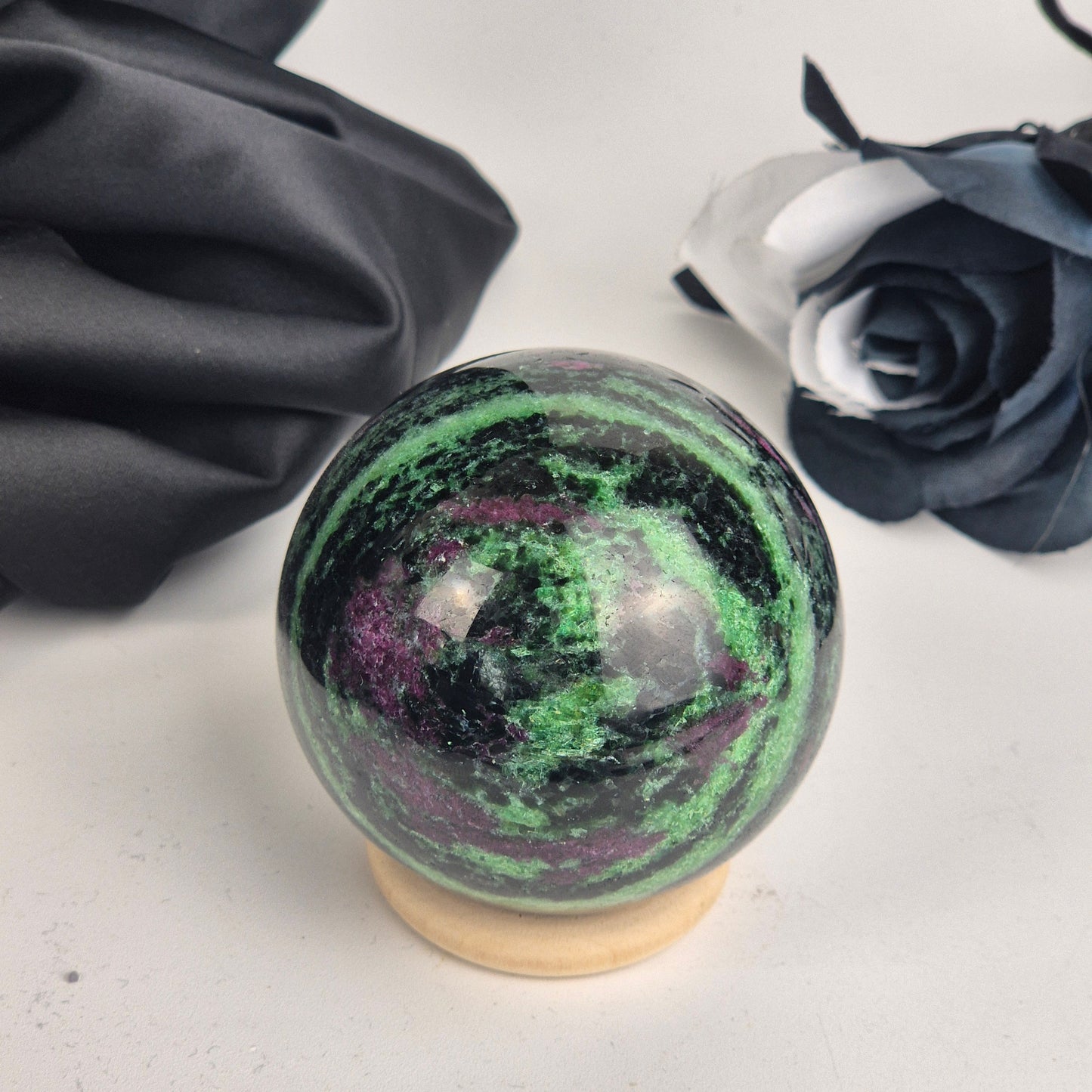 ruby in zoisite sphere 2