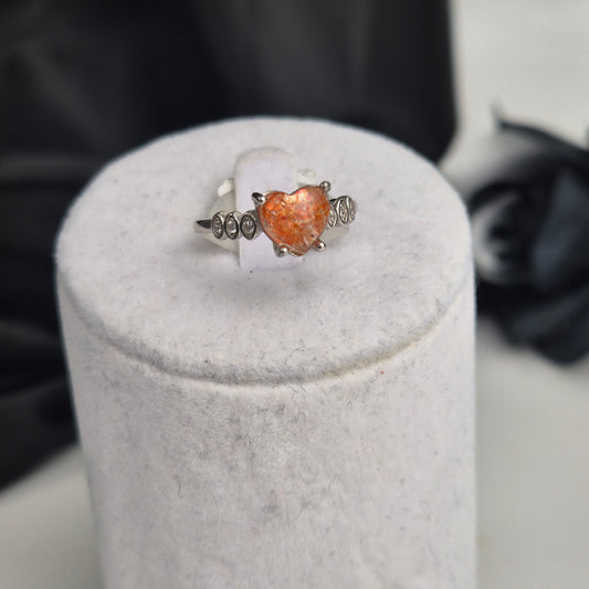 Sunstone ring heart 1