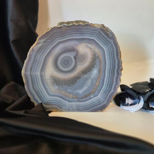 Agate slice "Cookiemonster"