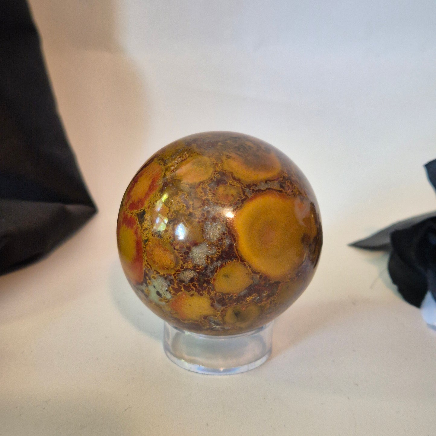 Bombay jasper sphere 3