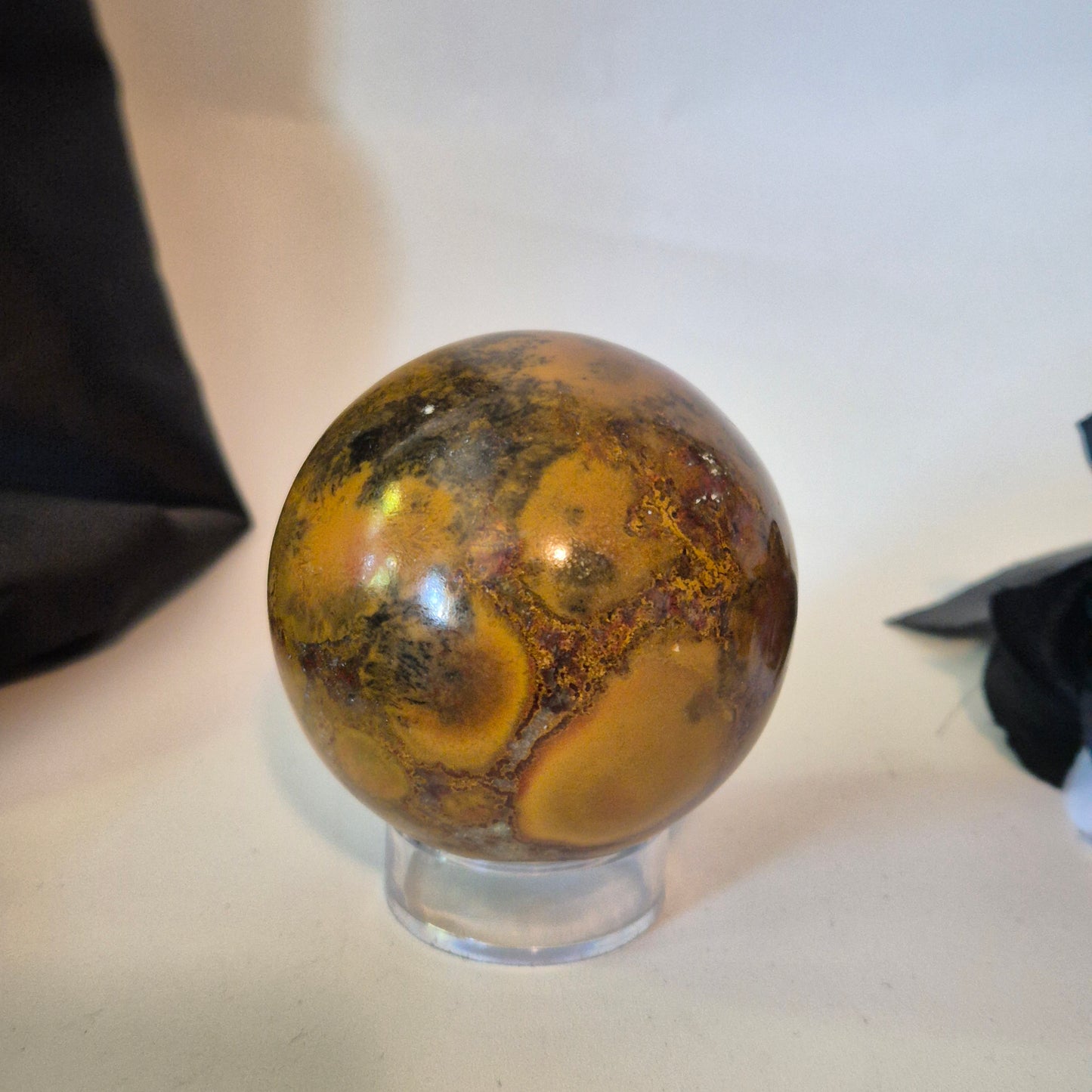 Bombay jasper sphere 3