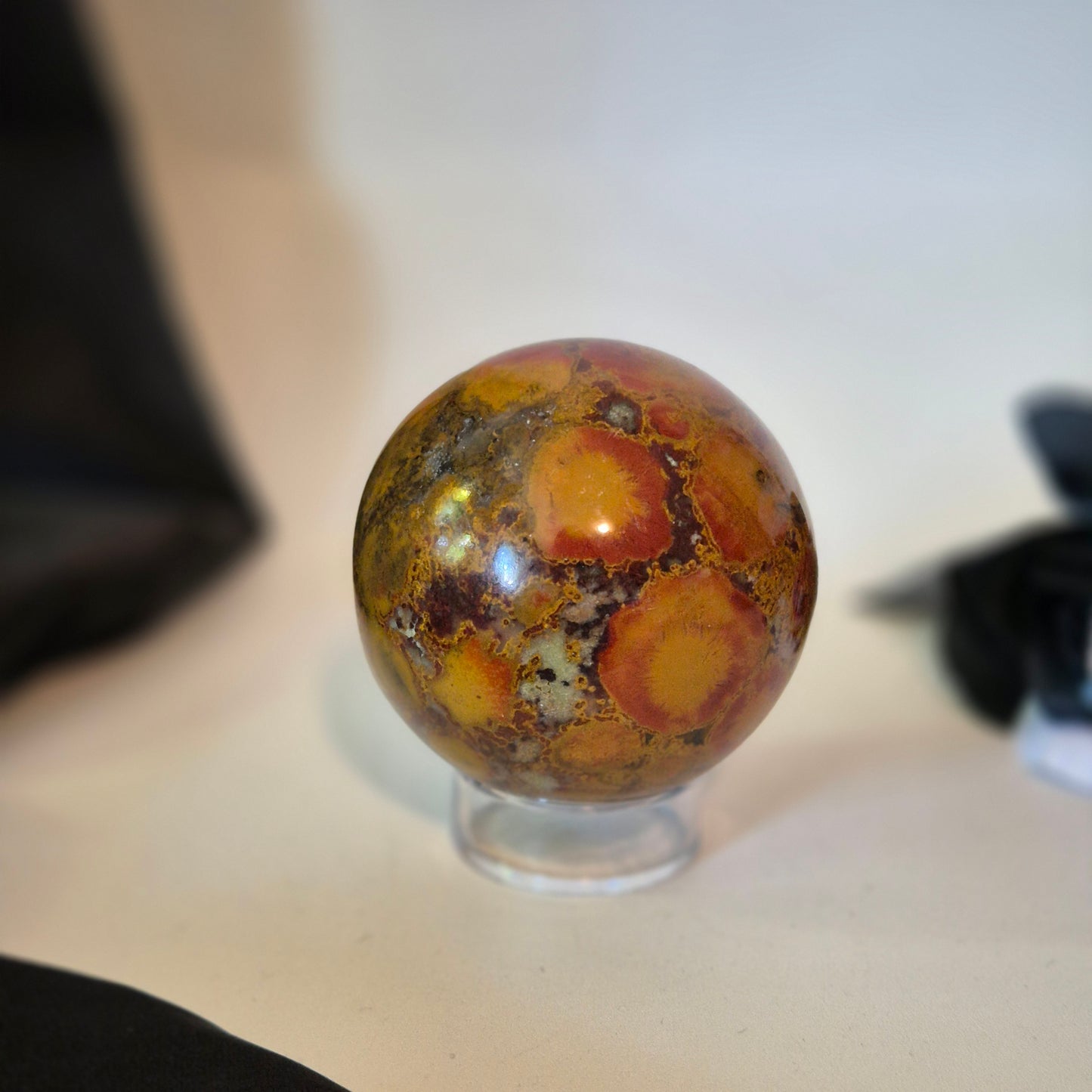Bombay jasper sphere 3