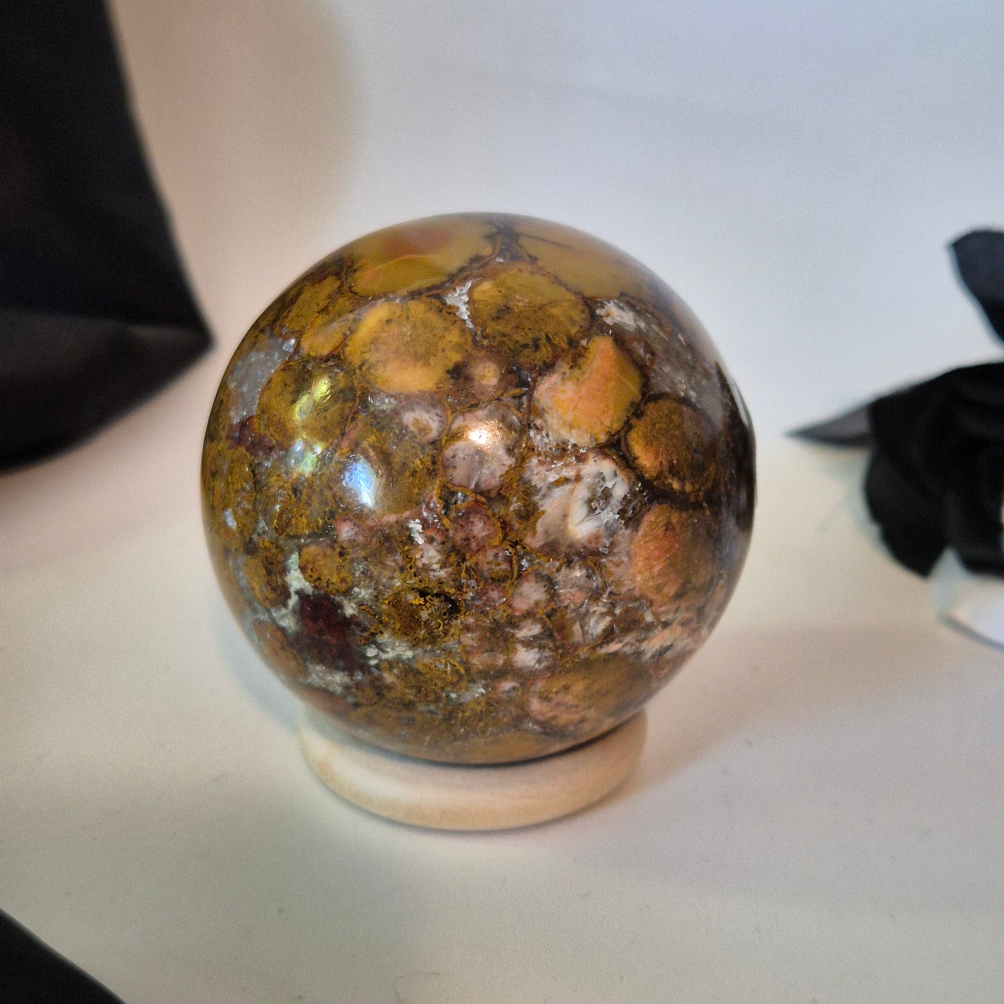 Bombay jasper sphere 5
