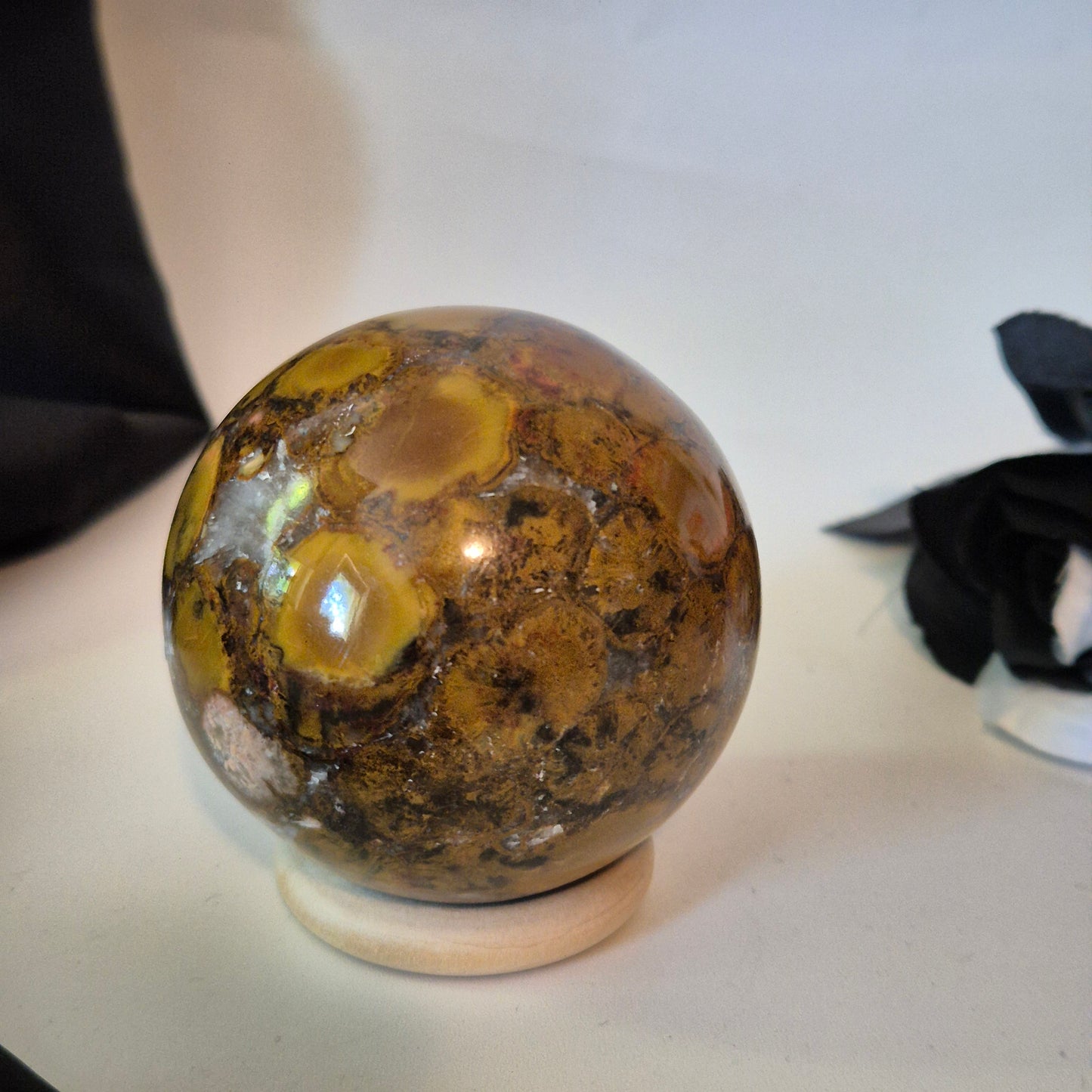 Bombay jasper sphere 5