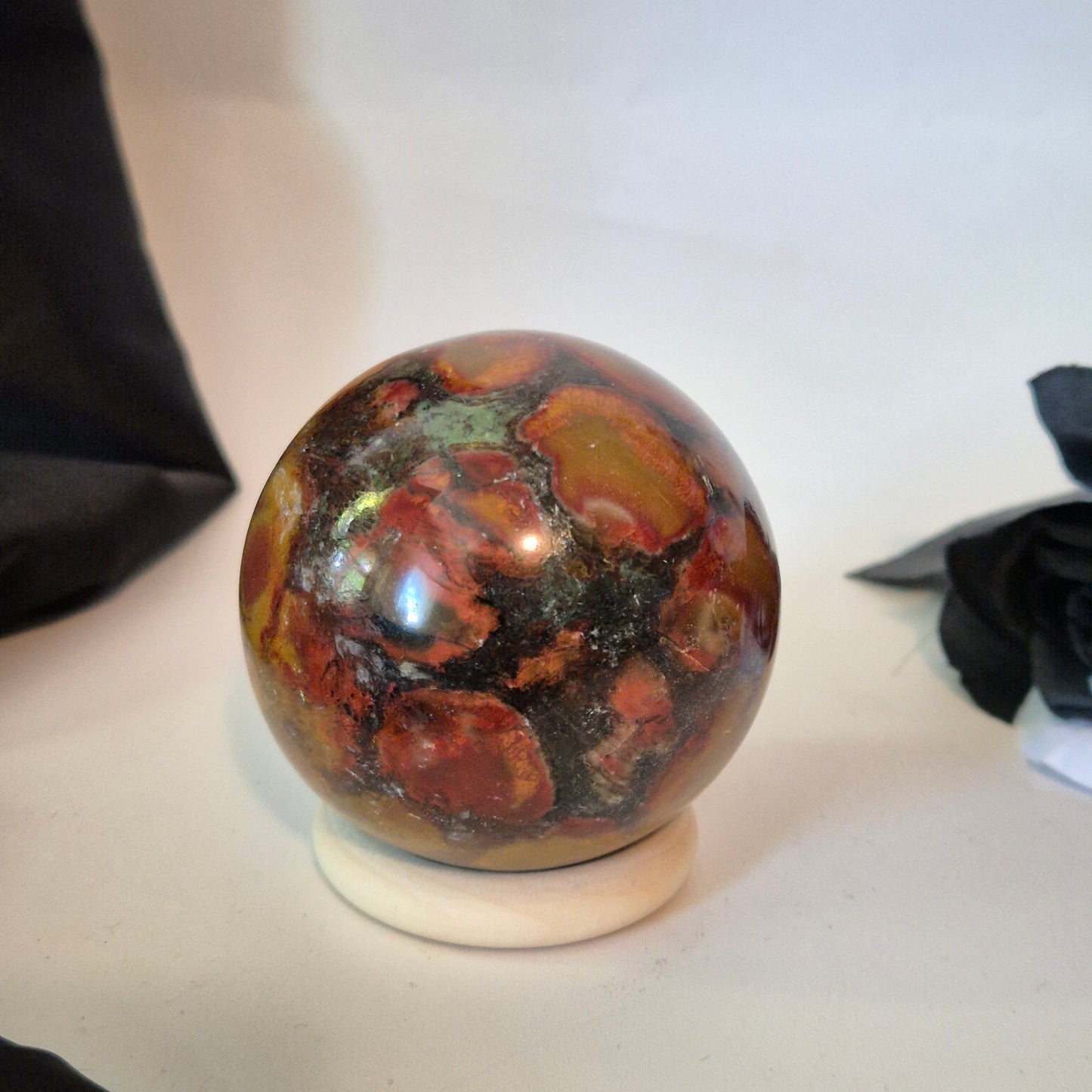 Bombay jasper sphere 8