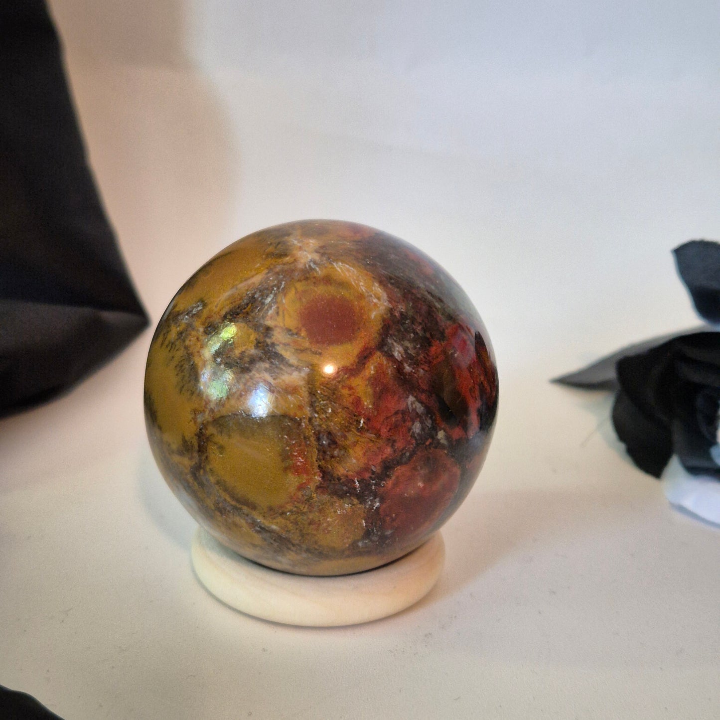 Bombay jasper sphere 8