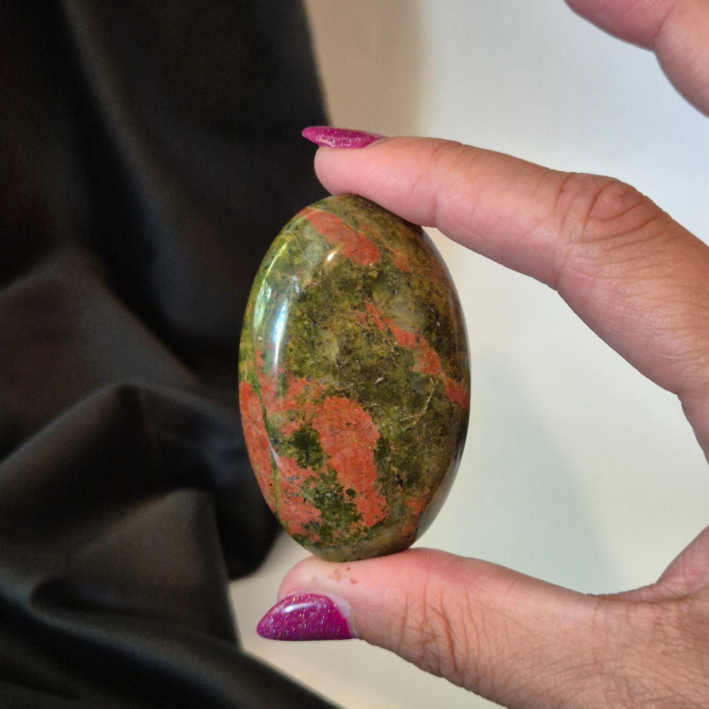 Unakite palmstone 79
