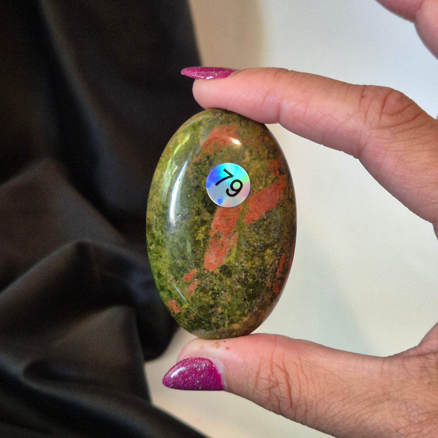 Unakite palmstone 79