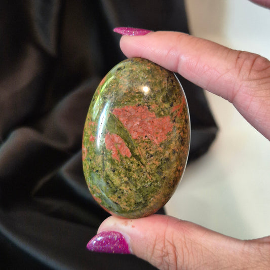 Unakite palmstone 87