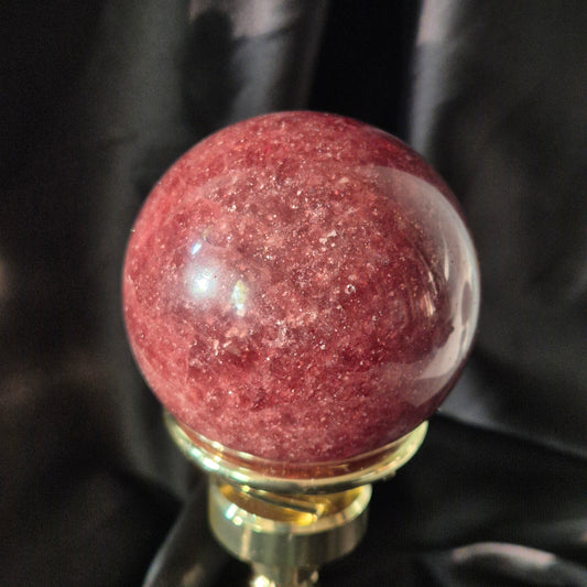 Tanzanian red aventurine sphere 9