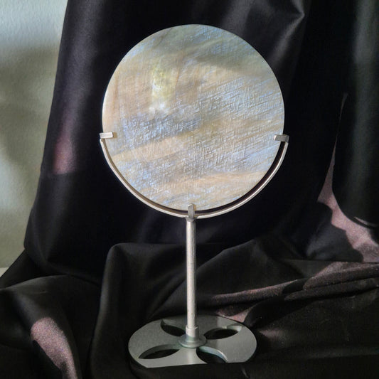 Moonstone mirror on stand 4