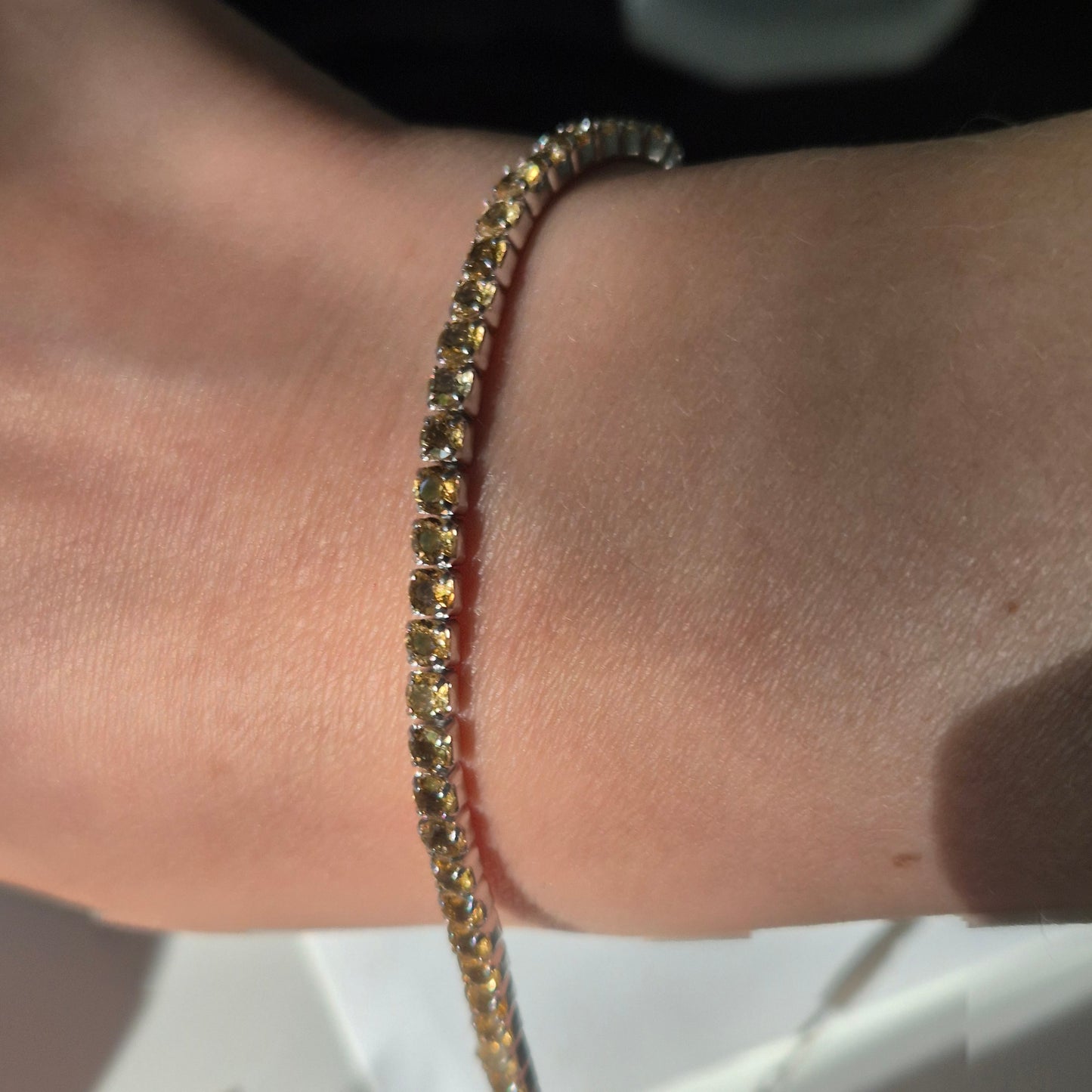 Citrine bracelet silver