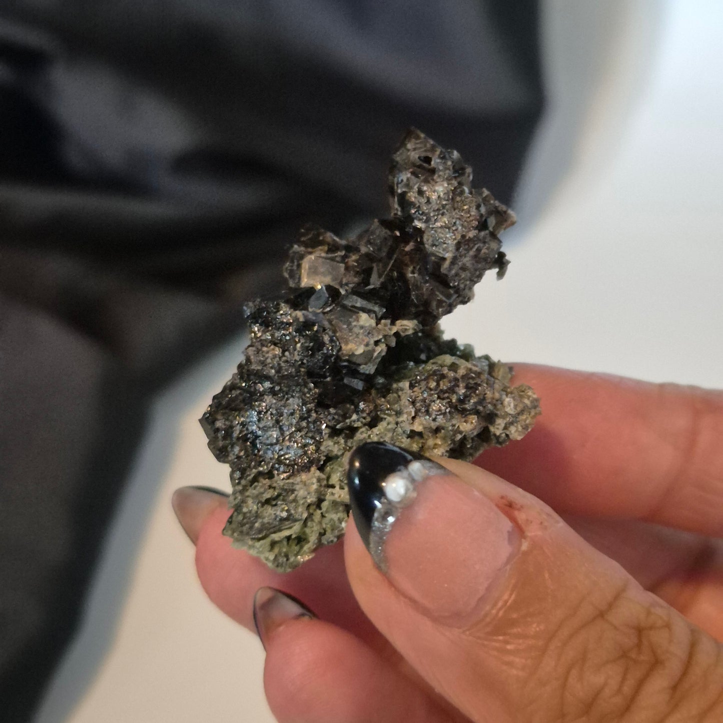Melanite garnet 16
