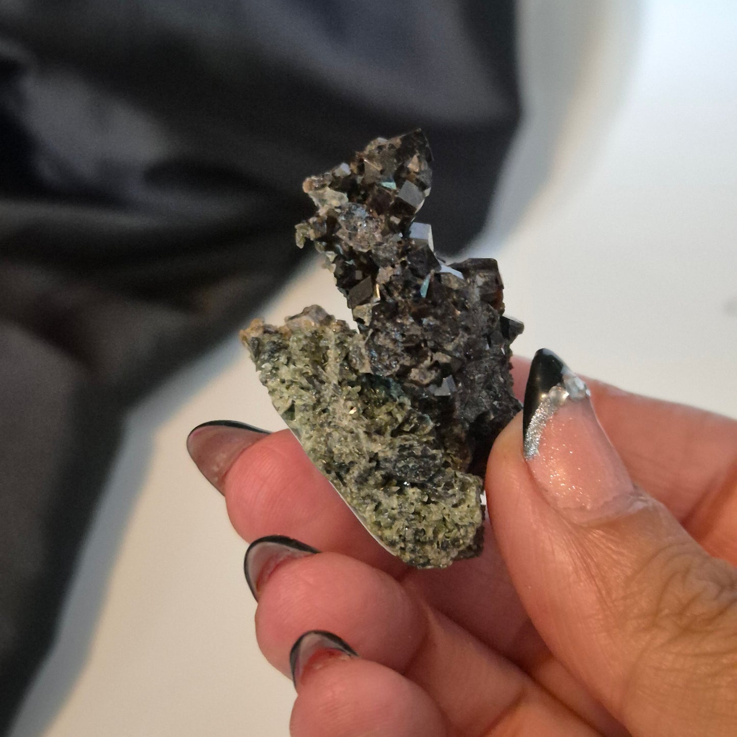 Melanite garnet 16