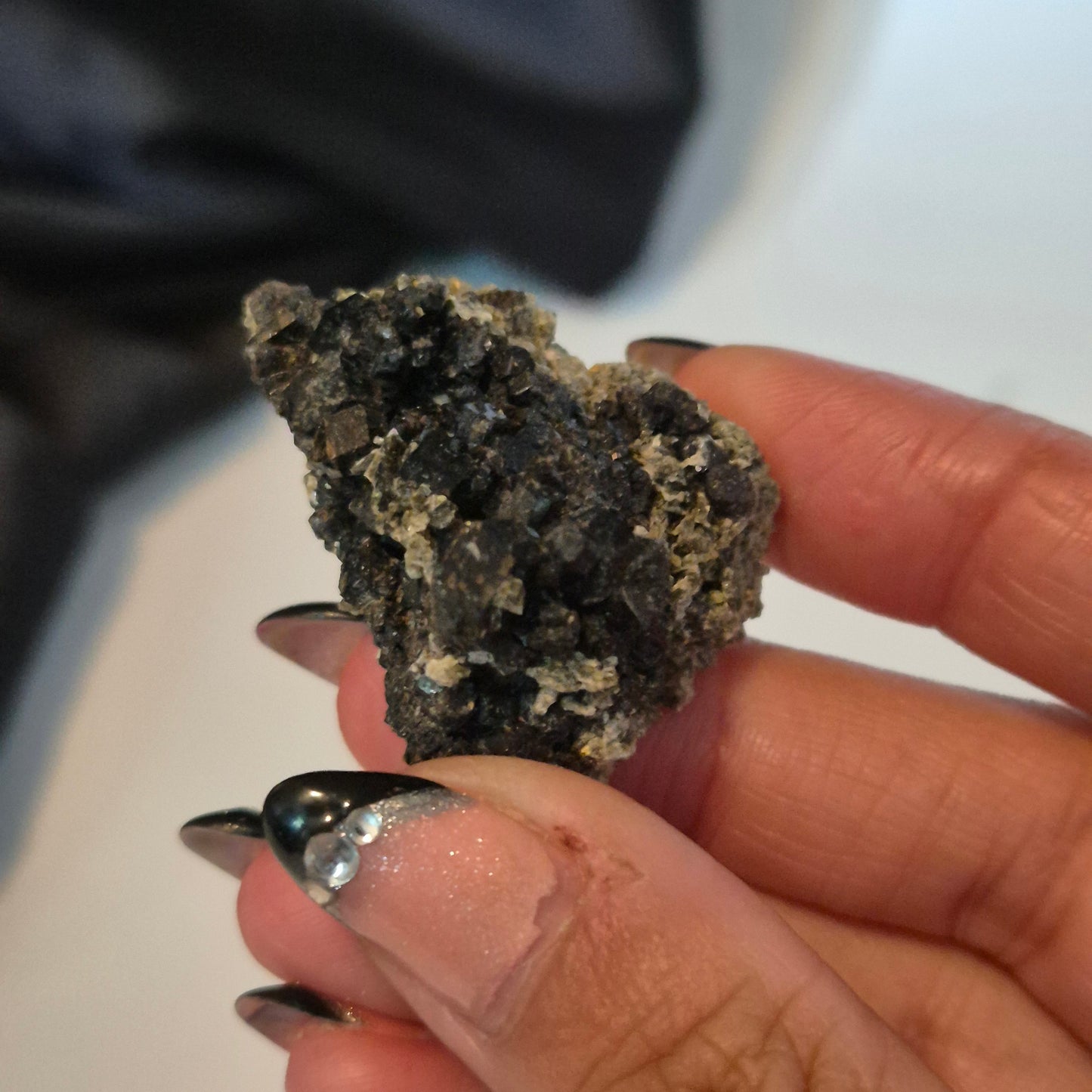 Melanite garnet 18