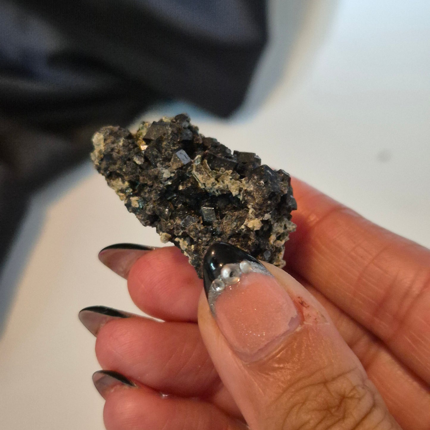 Melanite garnet 18