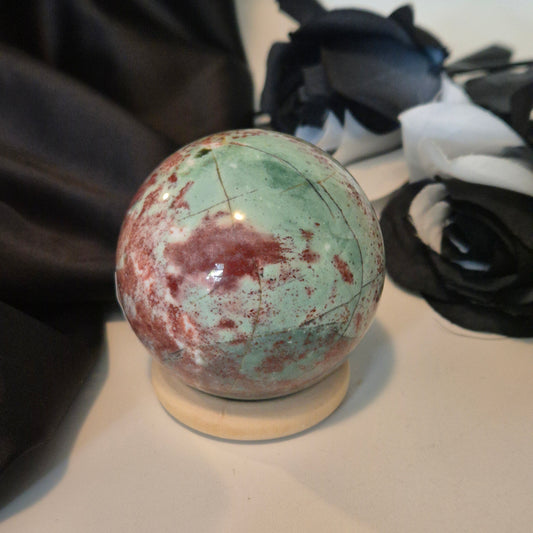 Unicorn jasper sphere 366