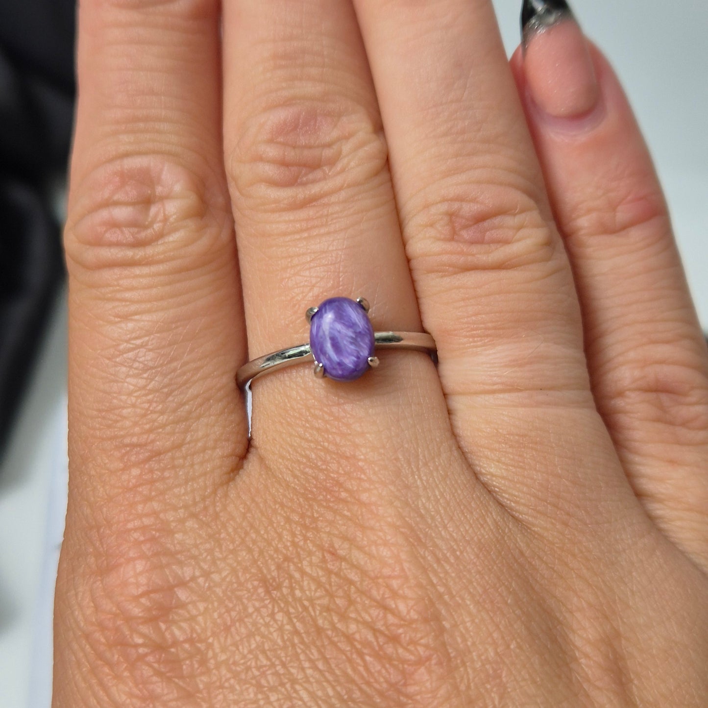 Charoite ring 1