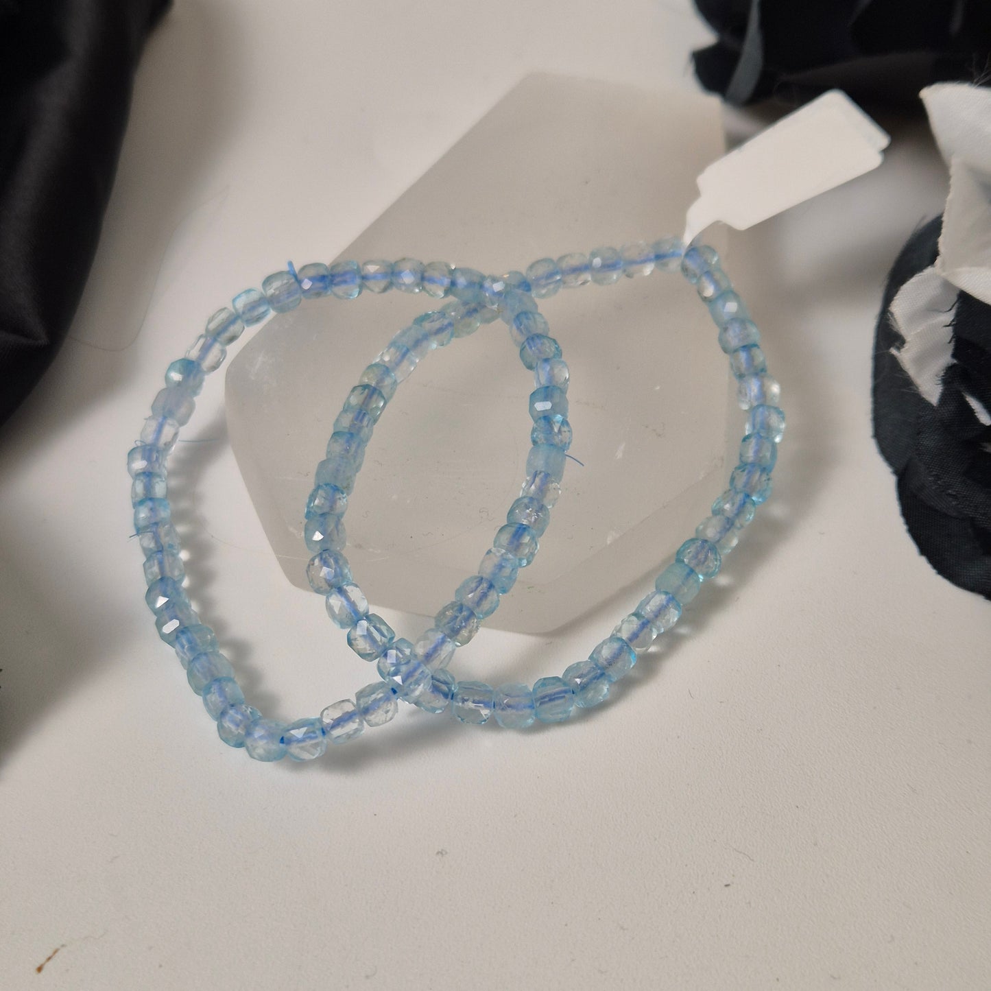Blue topaz facet bracelet