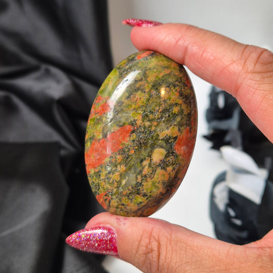Unakite palmstone 90