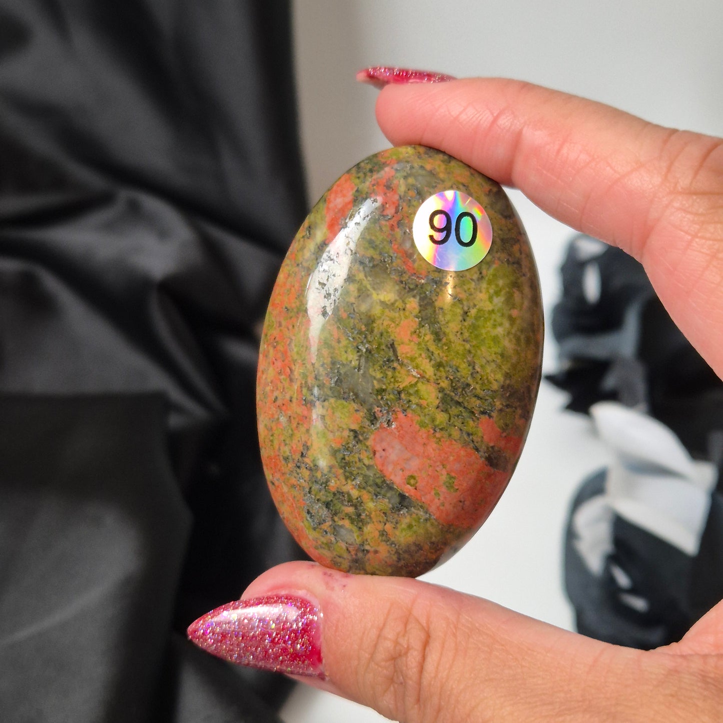 Unakite palmstone 90