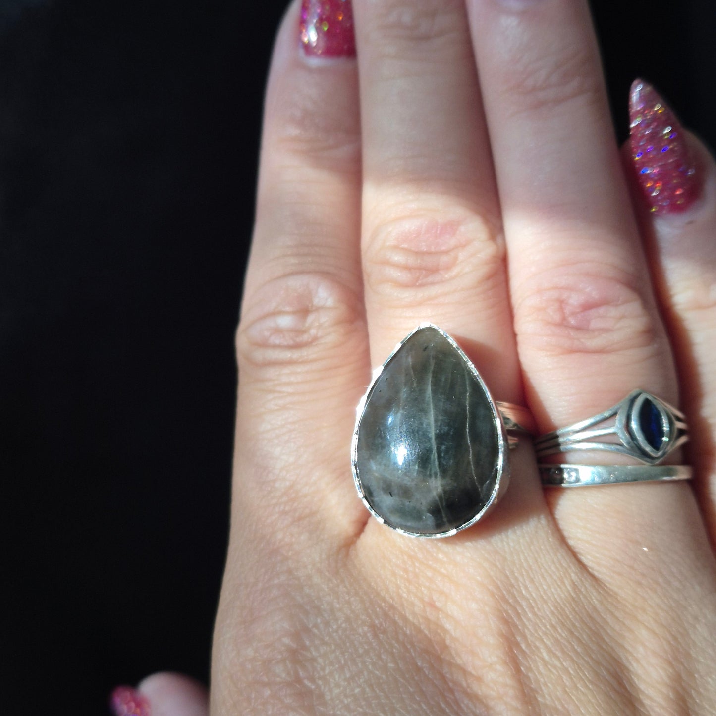 Polarity moonstone ring 2