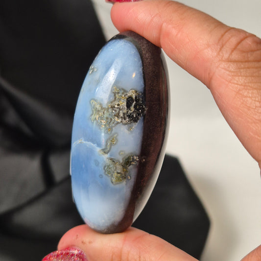 Blue owyhee opal shiva 388