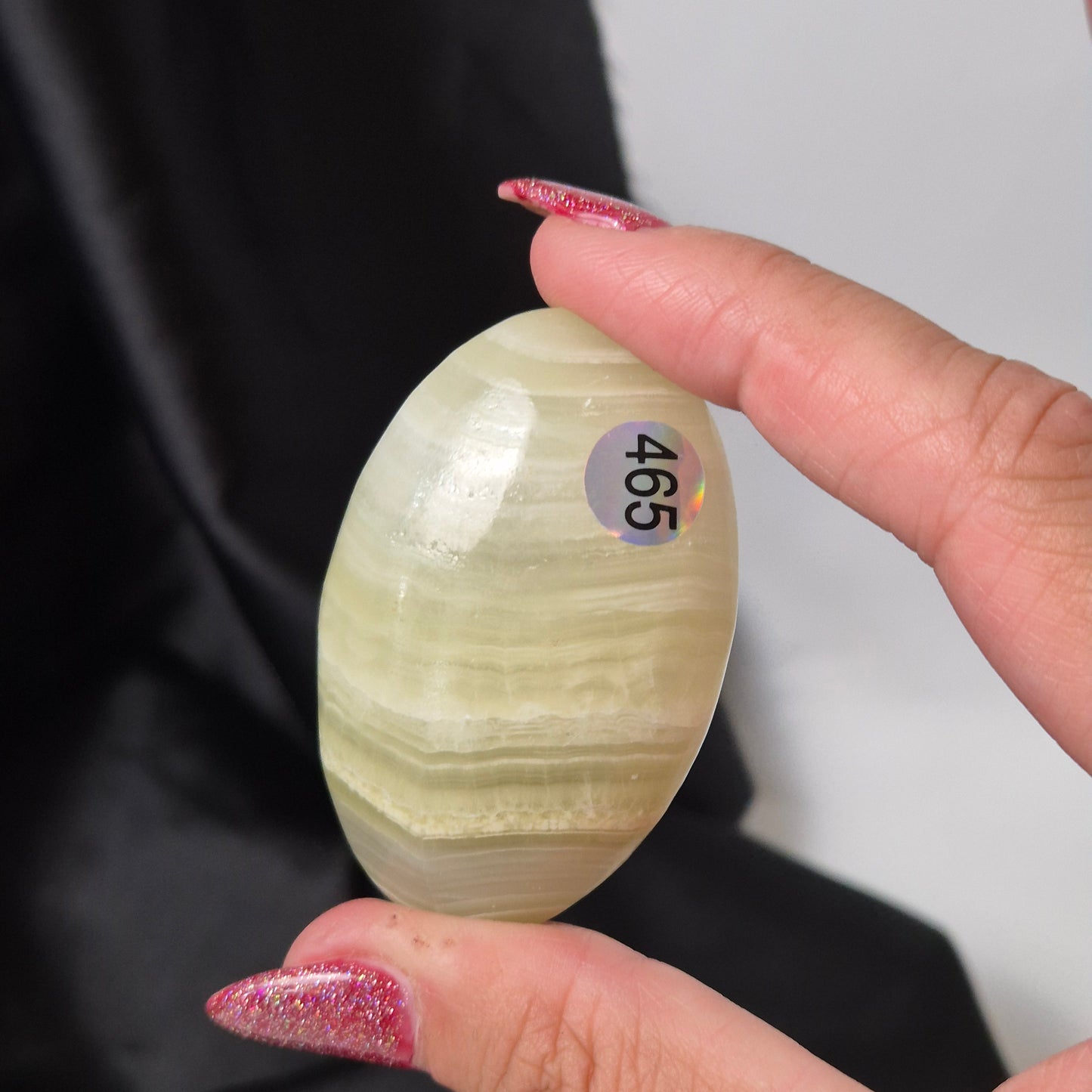 Green onyx palmstone 465