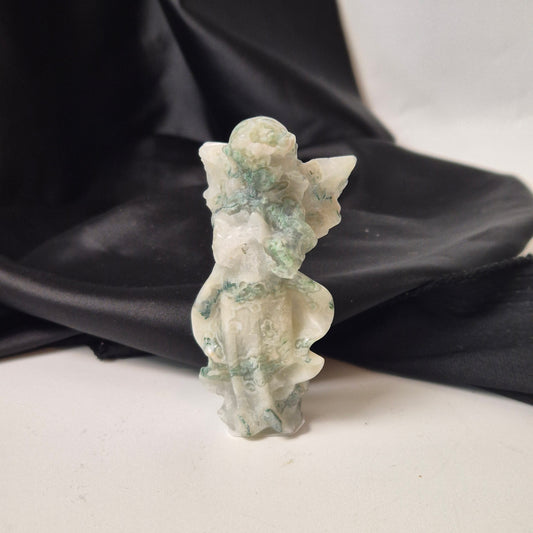 Moss agate angel 1