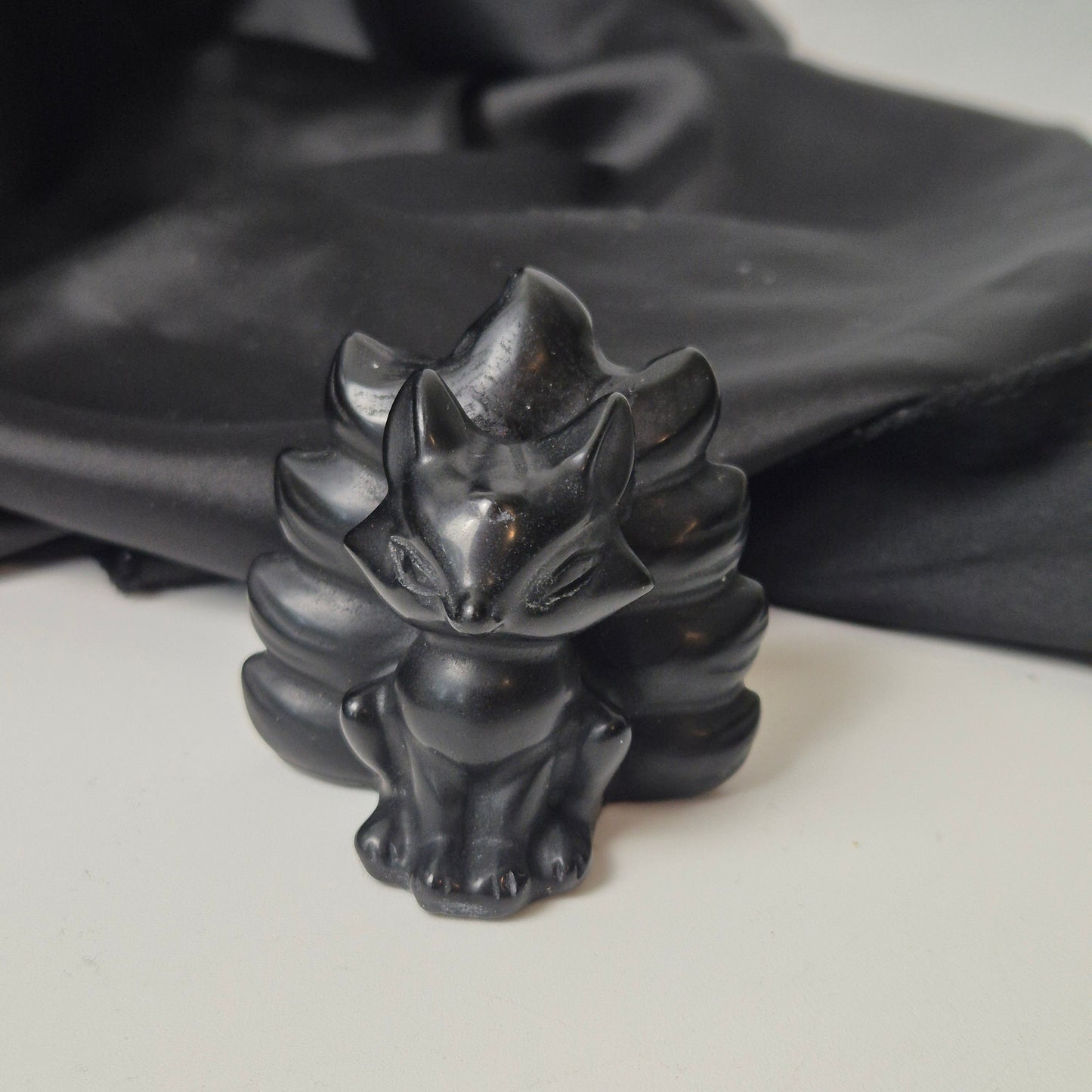 Black obsidian ninetail fox