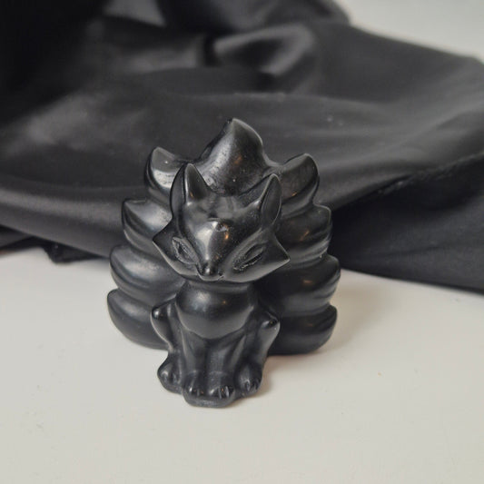 Black obsidian ninetail fox