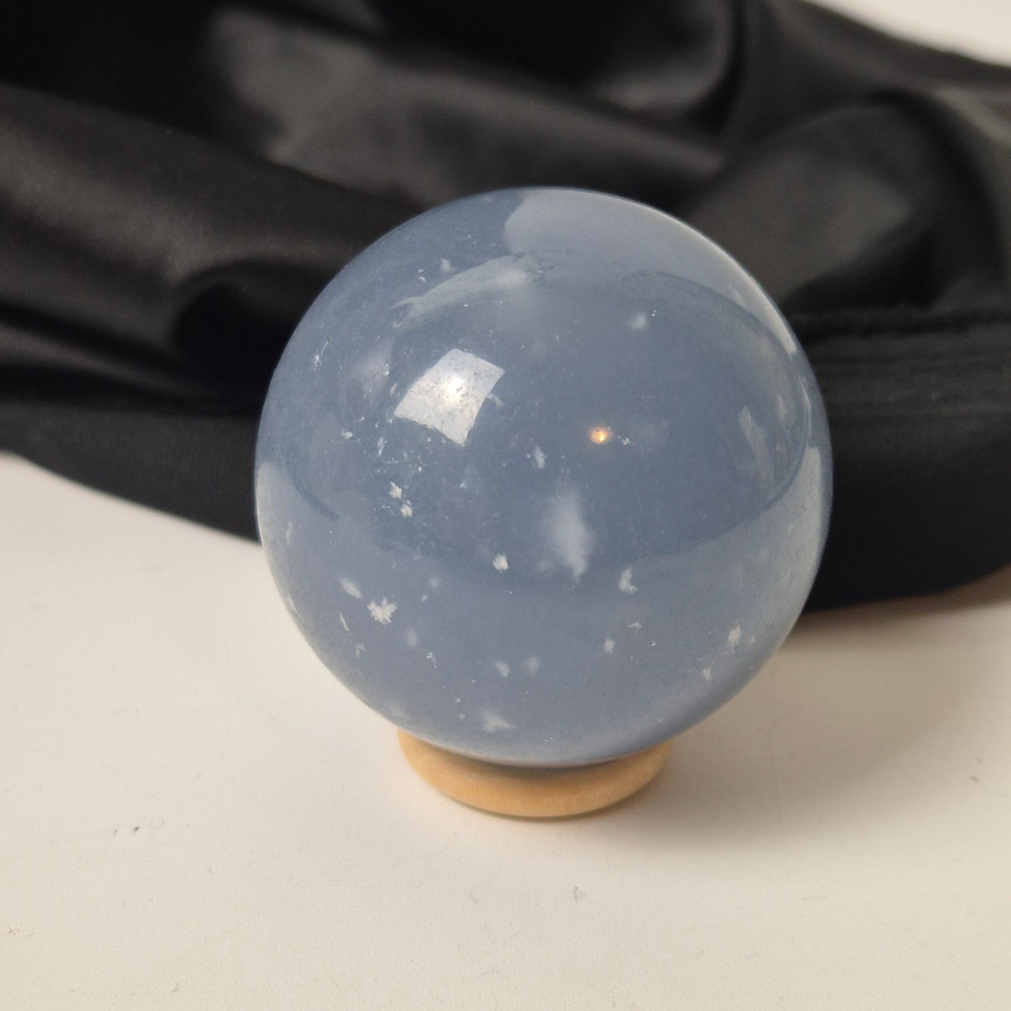 Snowflake angelite sphere 2 (new find)