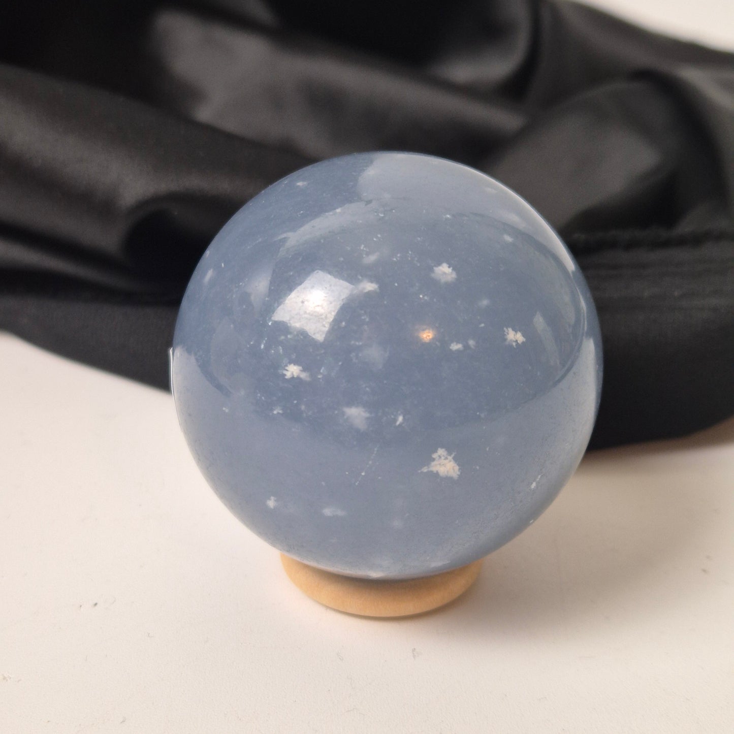 Snowflake angelite sphere 2 (new find)