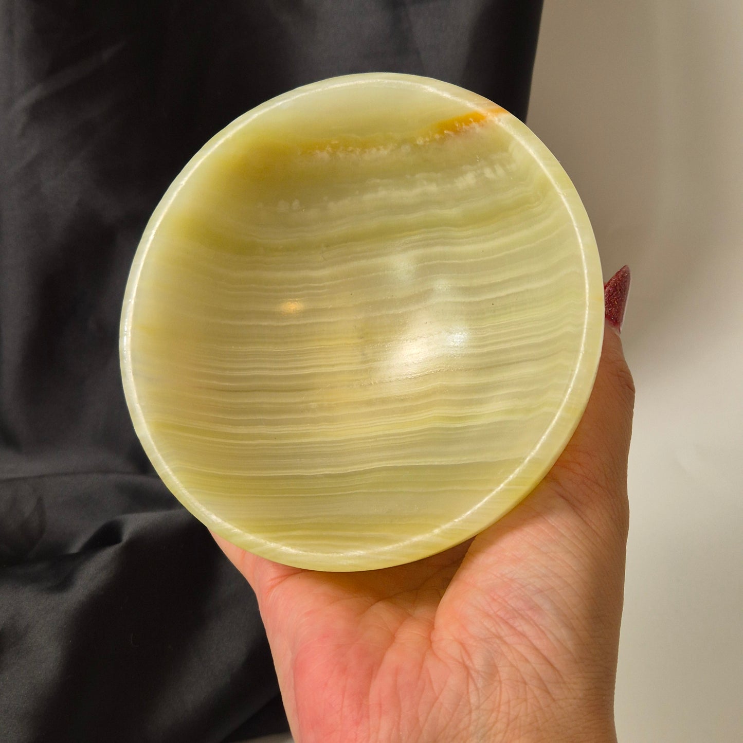 Green onyx bowl 459