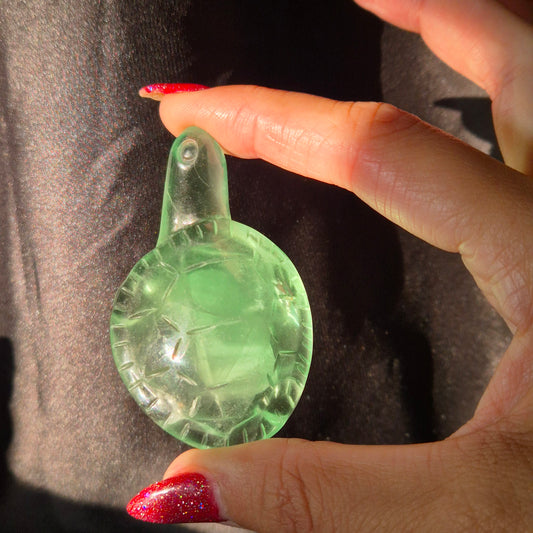Green fluorite turtle 2
