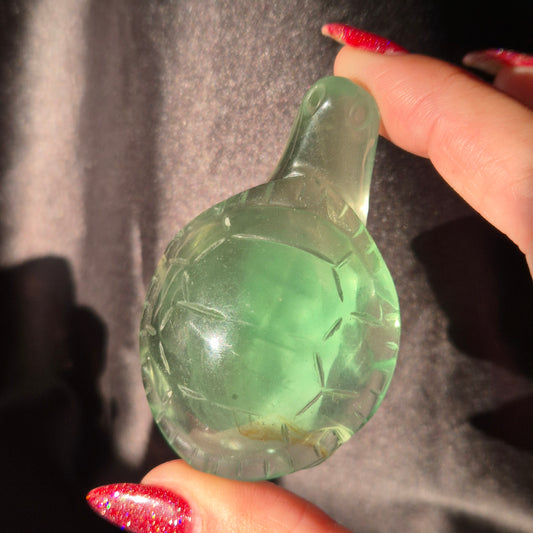 Green fluorite turtle 3