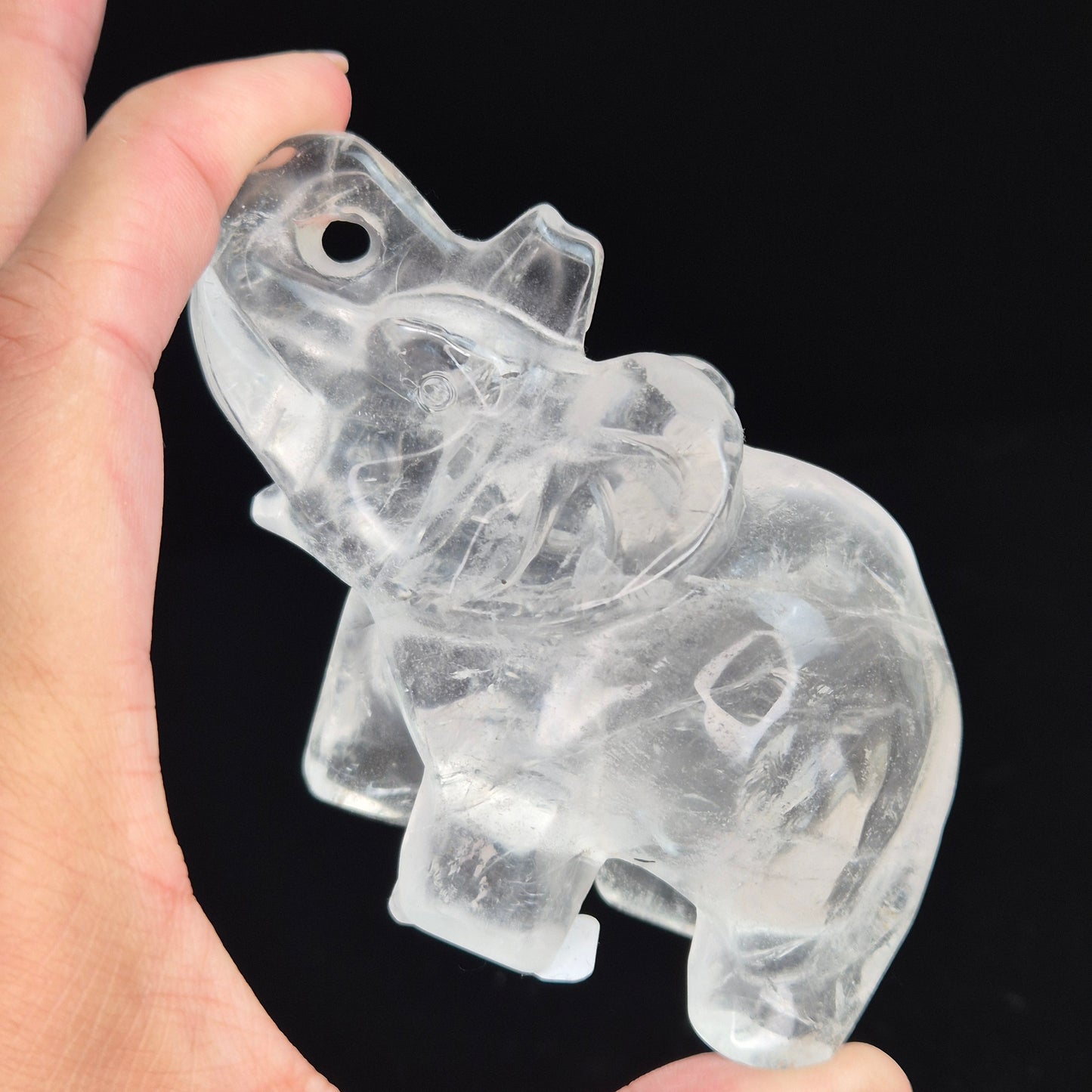 Clear quarts elephant 1