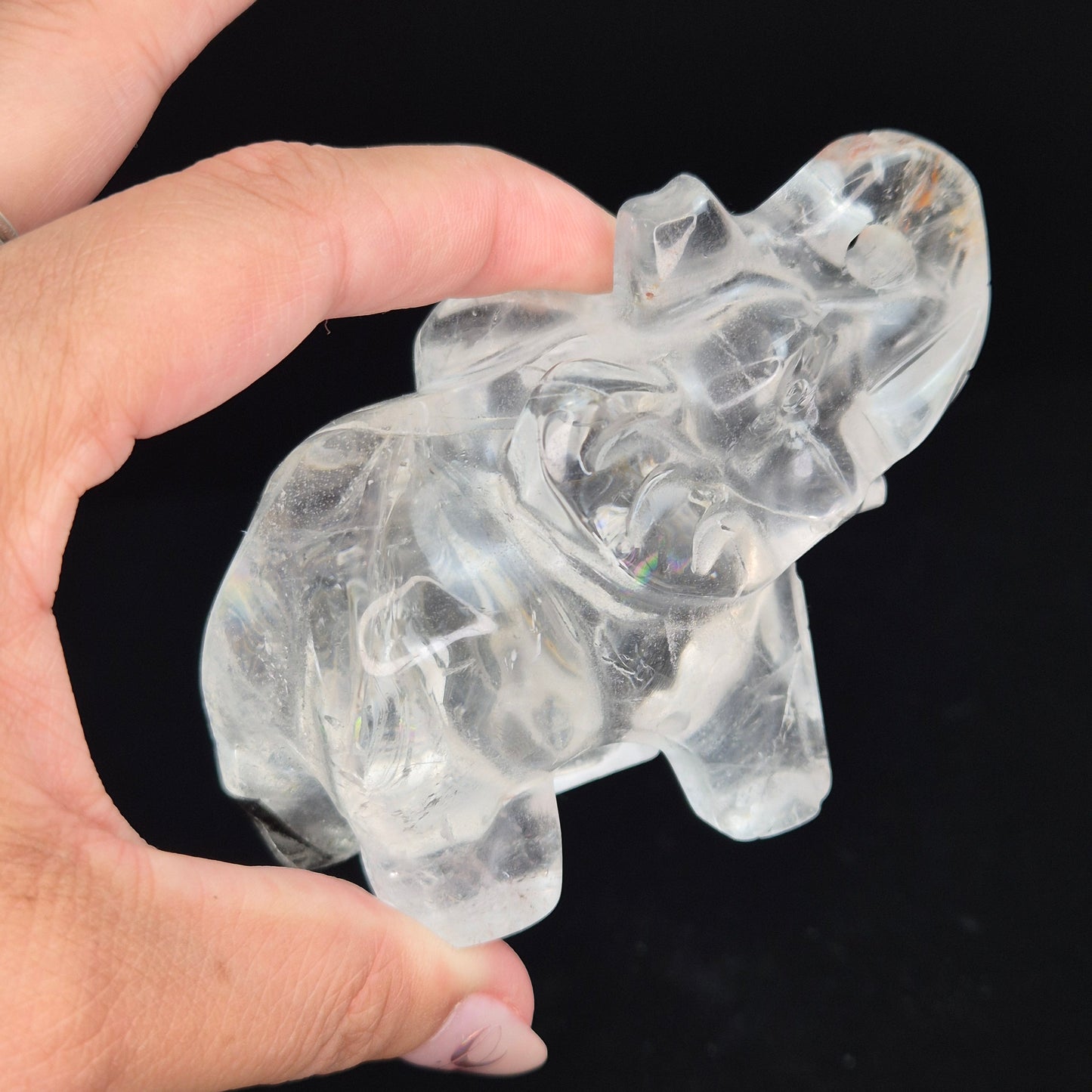 Clear quarts elephant 2