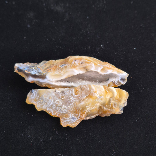 Druzy agate set big 4