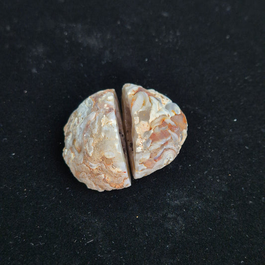 Druzy agate set big 6
