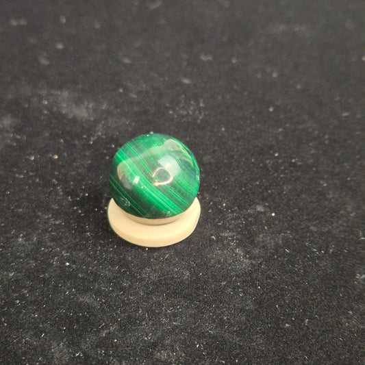 Velvet malachite sphere 2