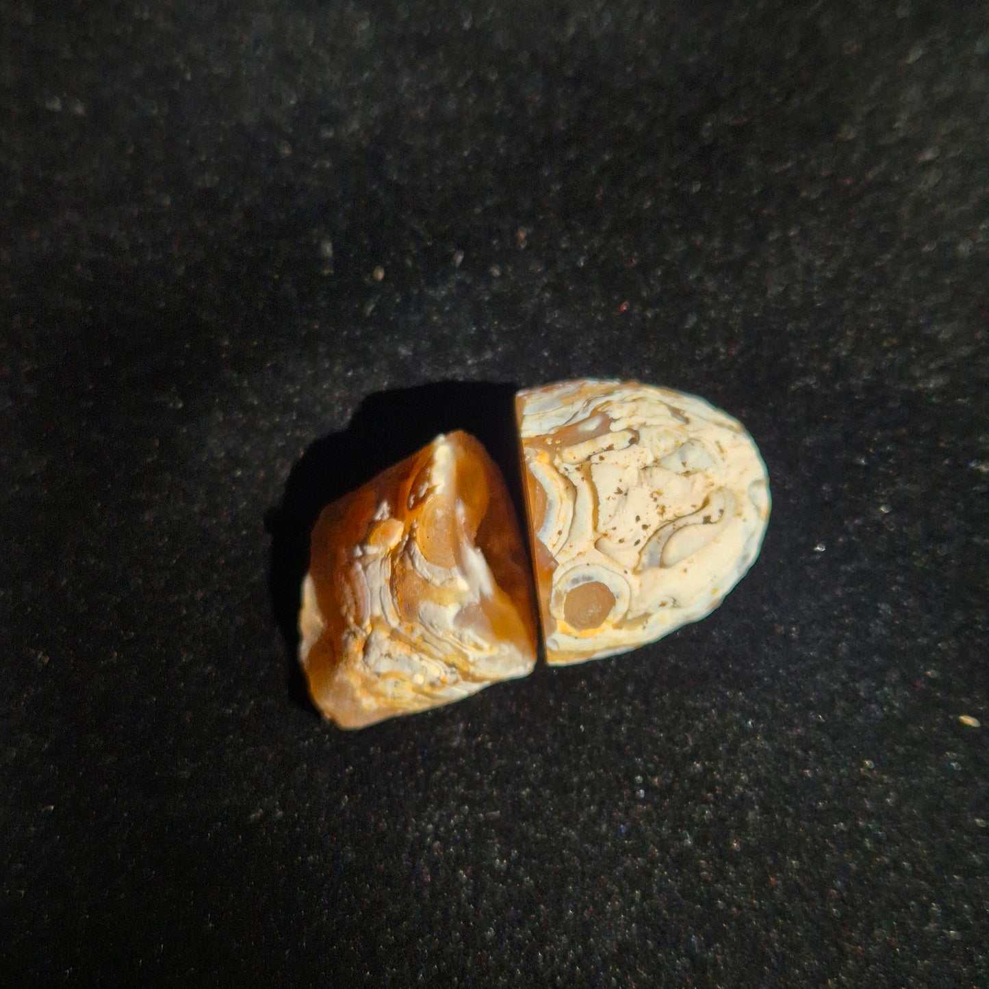 Druzy agate set small 3