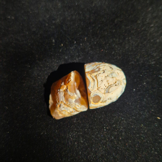 Druzy agate set small 3